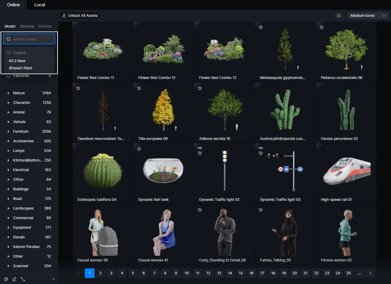 The Asset Library for D5 Render is massive!