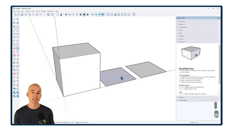 Module 2 - the SketchUp drawing and modeling tools