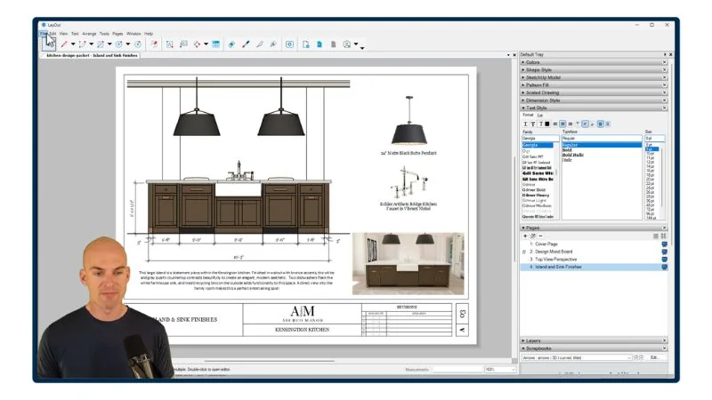 Module 10 - using LayOut to create client design packs and spec sheets