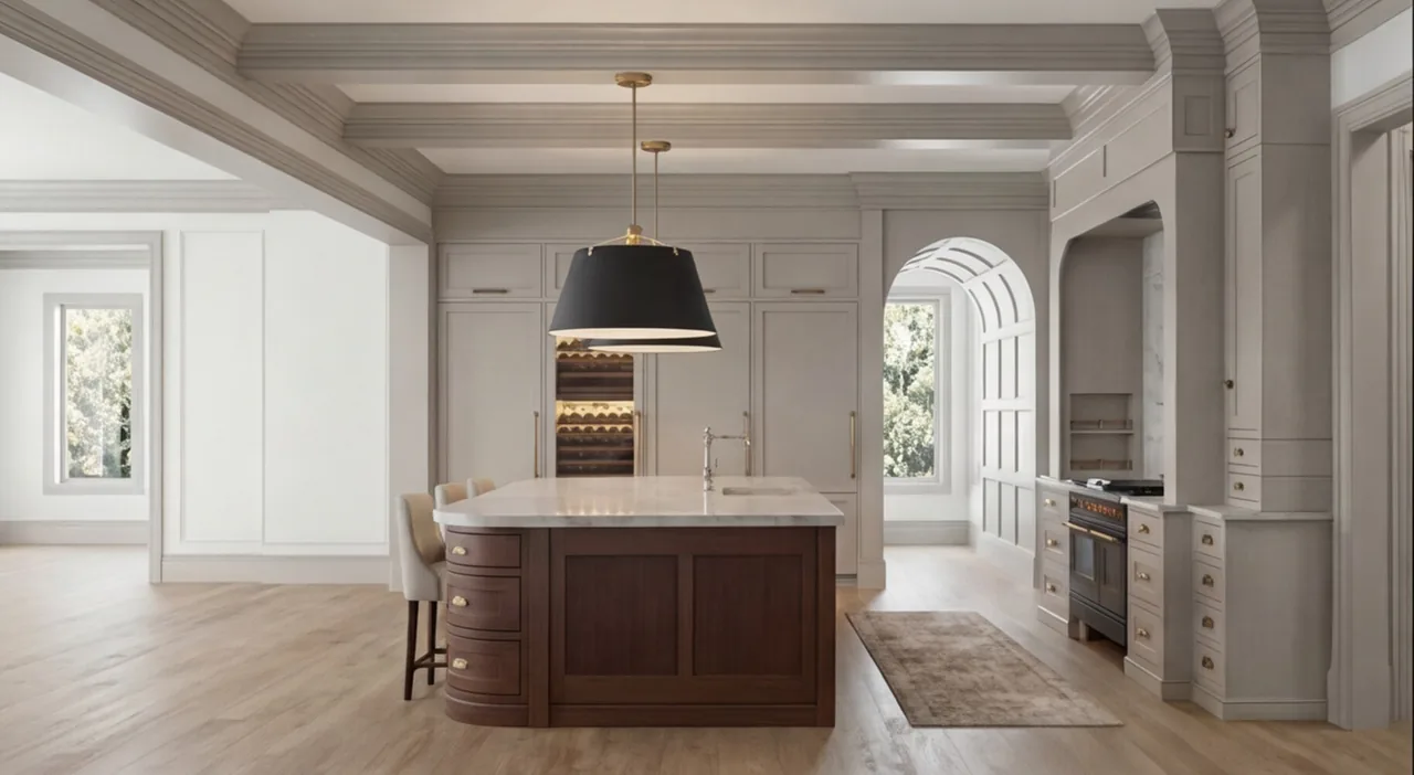 FOCUSED SketchUp + AI render example
