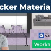 V-Ray Material Preview in SketchUp Checker Pattern Fix
